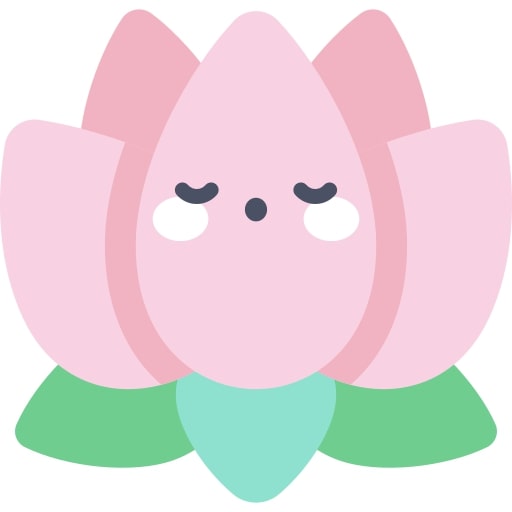 smiling lotus icon